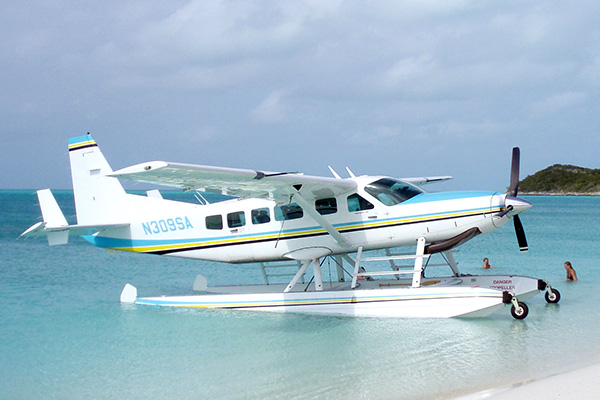 Seaplane on Bahama Waters