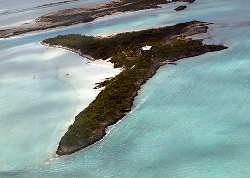 Little Deadmans Cay Island Aerial Shot
